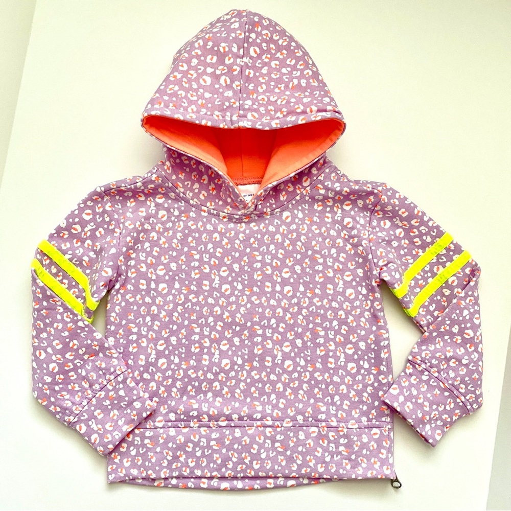 NWT Rockets of Awesome Leopard Print Hoodie with Side Zips
